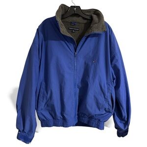 Retro Fleece Lined Tommy Hilfiger Zip Up Jacket Vintage